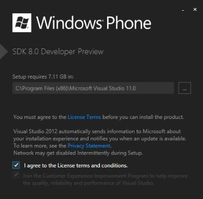 Как установить windows phone 8 sdk на windows 8