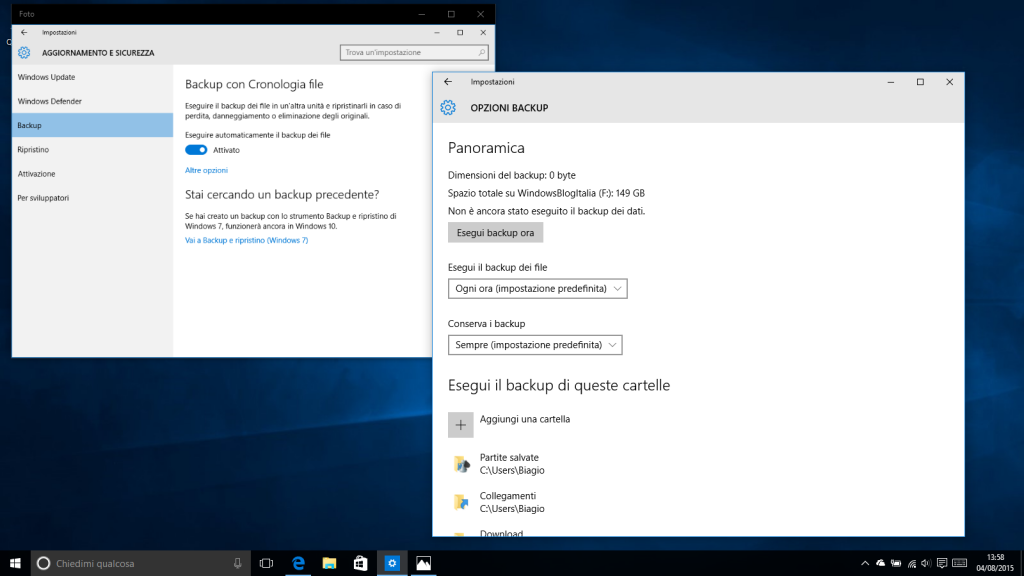 Come Eseguire Un Backup Automatico E Ripristinare File E Cartelle In ...
