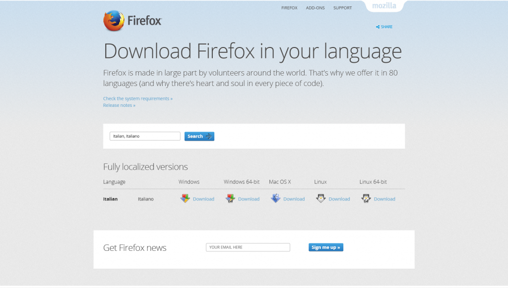 Mozilla rilascia Firefox 64Bit per Windows