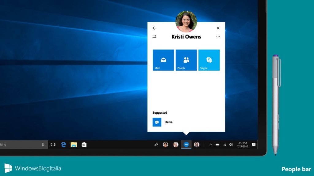 People bar windows 10 что это