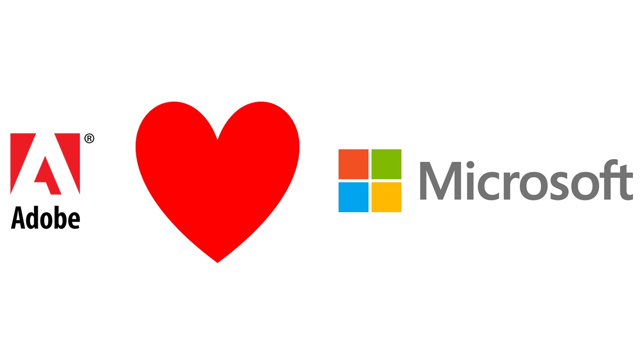 Microsoft e Adobe annunciano una nuova partnership
