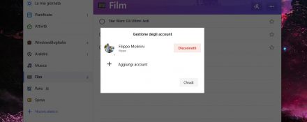 Microsoft To-Do gestione account multipli