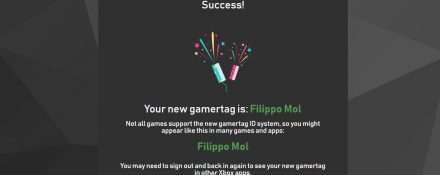 Cambio nuovo gamertag Xbox Live