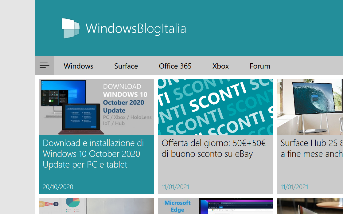 Logo WindowsBlogItalia Fluent Design