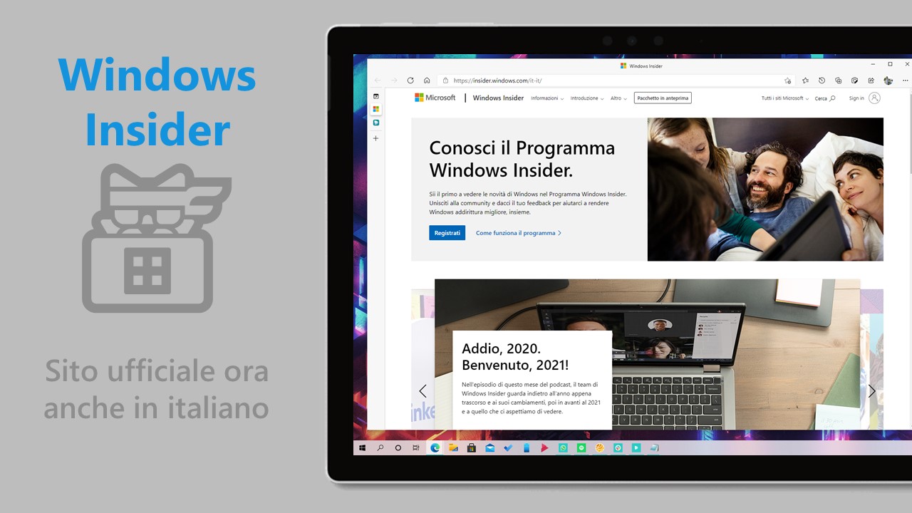 Windows Insider - Sito ufficiale del programma ora anche in italiano