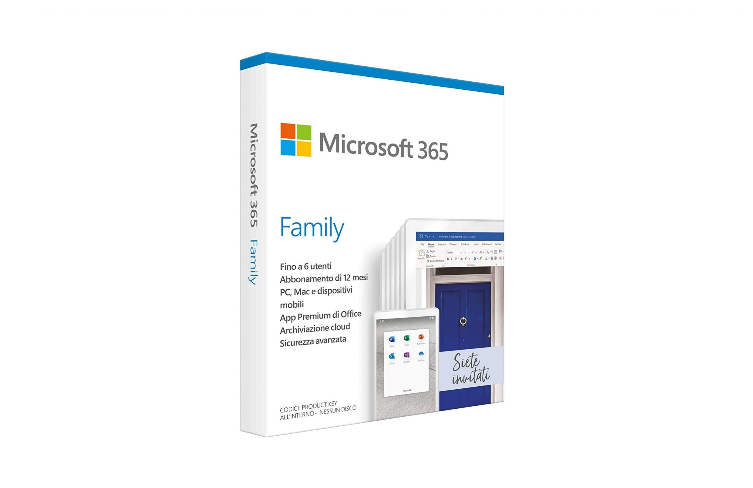 Microsoft 365 Family ancora disponibile al 50% di sconto!