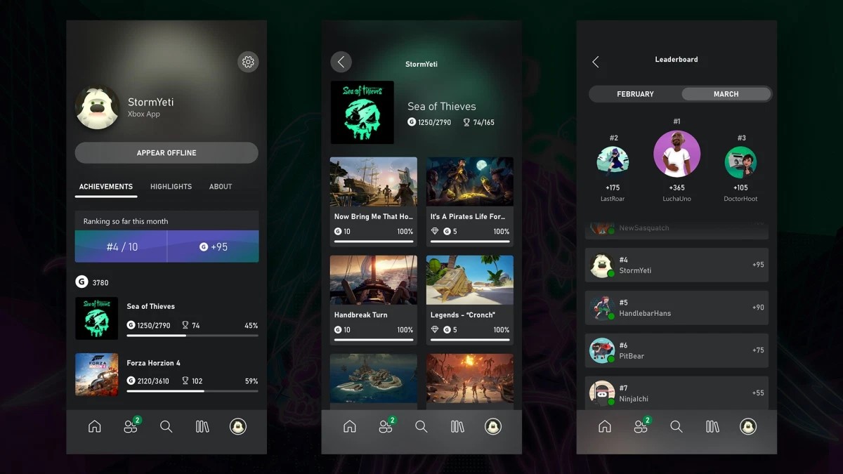 App Xbox - Leaderboard