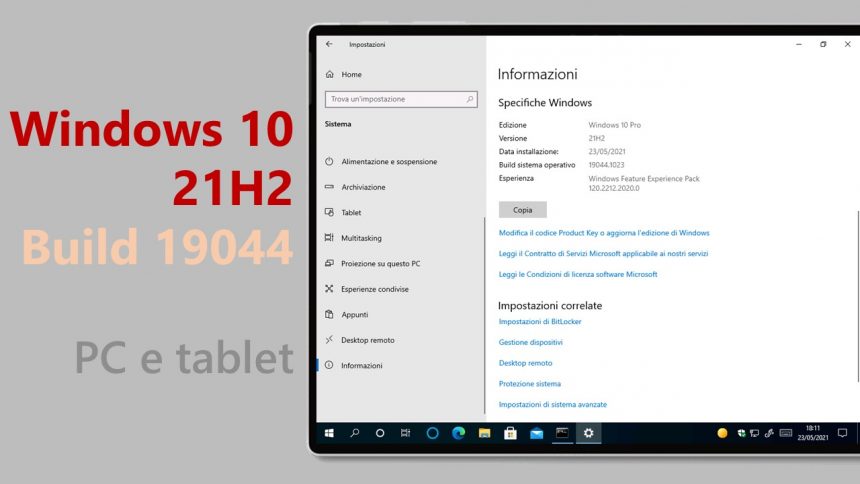 Download Iso Windows 10 21h2 Build 19044 Rtm In Italiano 4770