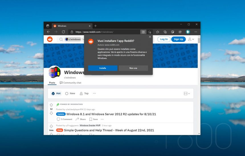 Download Reddit, nuova PWA basata su Microsoft Edge