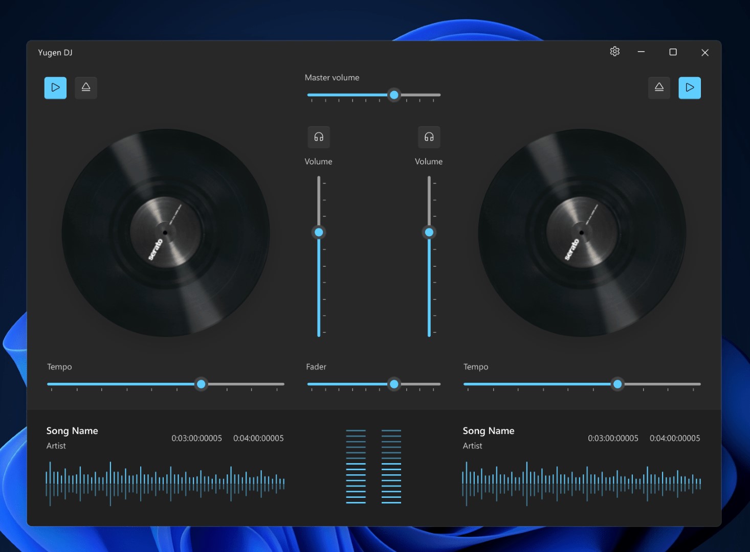 Yugen DJ - App per Windows - App DJ con due sound card