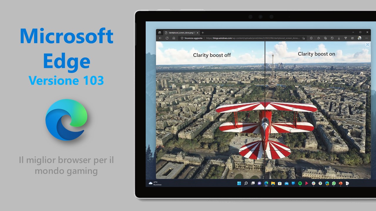 Arriva Microsoft Edge stabile versione 103, è il miglior browser per il gaming