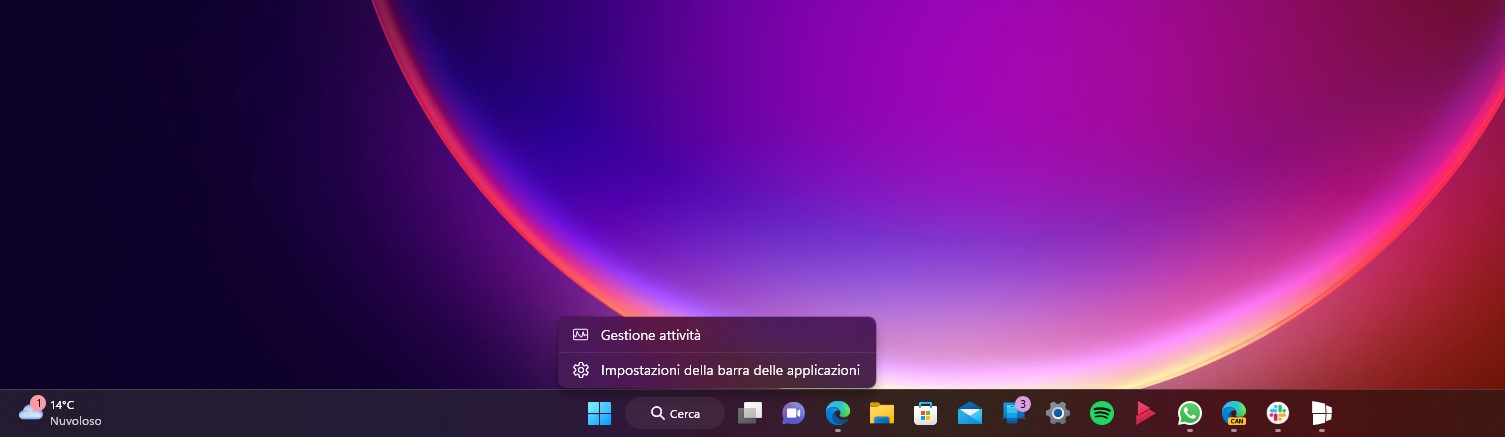 Taskbar ottimizzata per i tablet ufficiale su Windows 11: come attivarla  subito