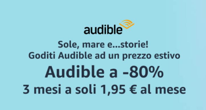 3 mesi di ascolto di libri e podcast su Audible a soli 1,95€!