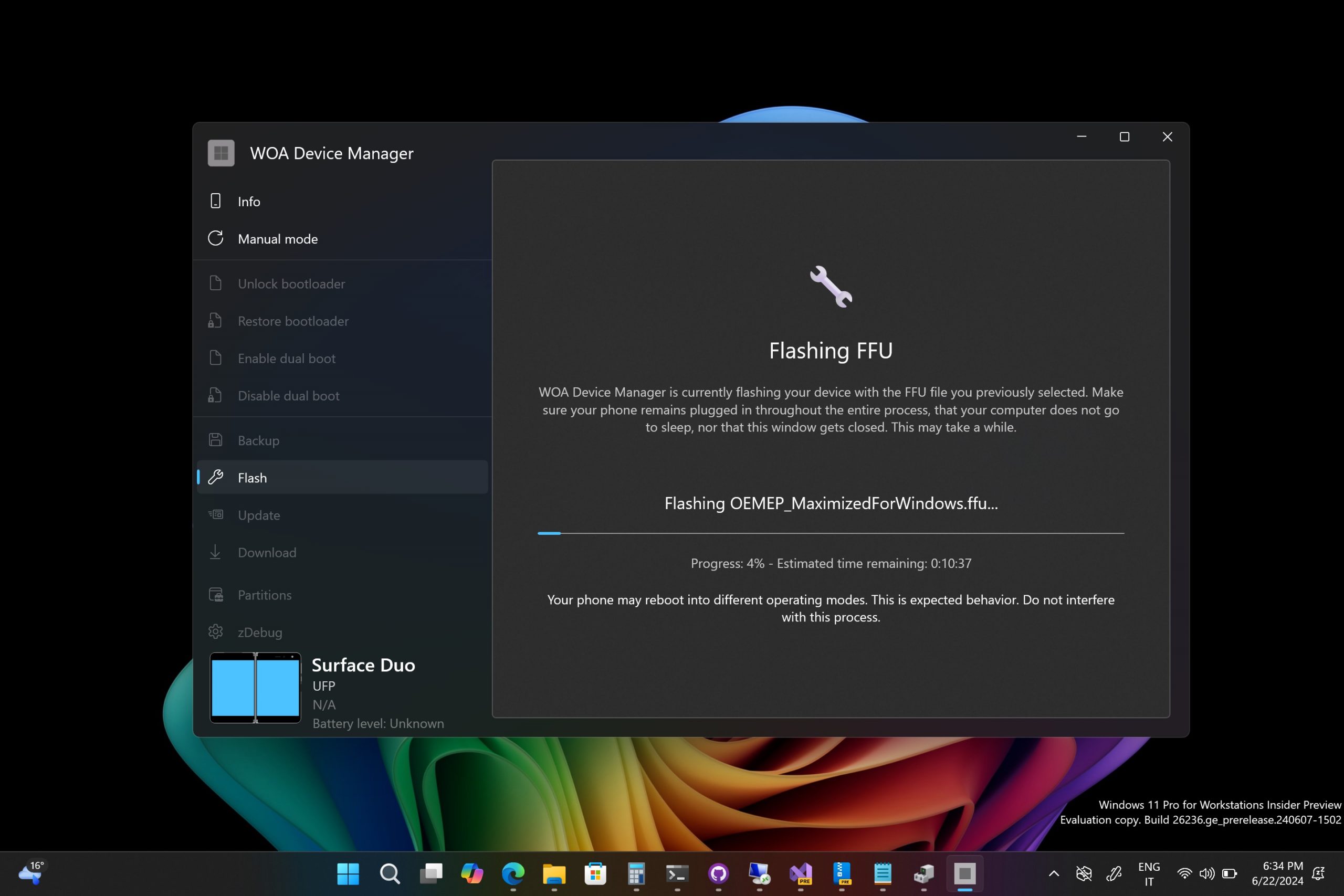 [video] Porting di Windows 11 su Surface Duo 1 e 2 | Nuovo tool WOA Device Manager