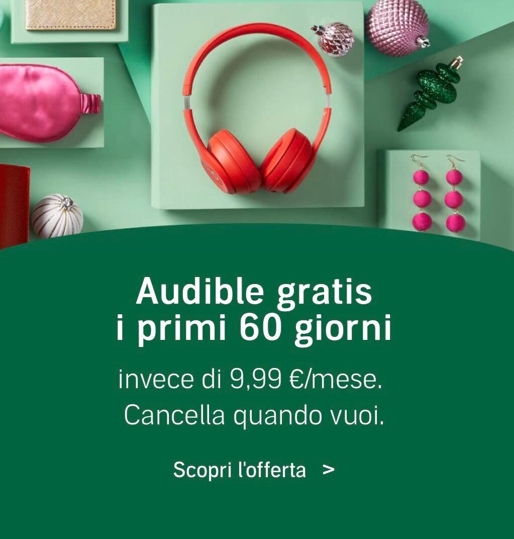 Ultime ore per avere 2 mesi gratis di ascolto di libri e podcast su Audible