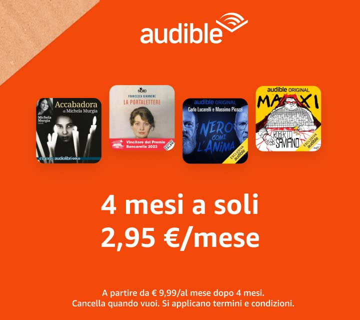 Ultimi giorni per ottenere 4 mesi di Audible a soli 2,95€!