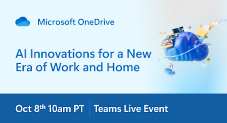 Microsoft annuncia un evento speciale su OneDrive l’8 ottobre