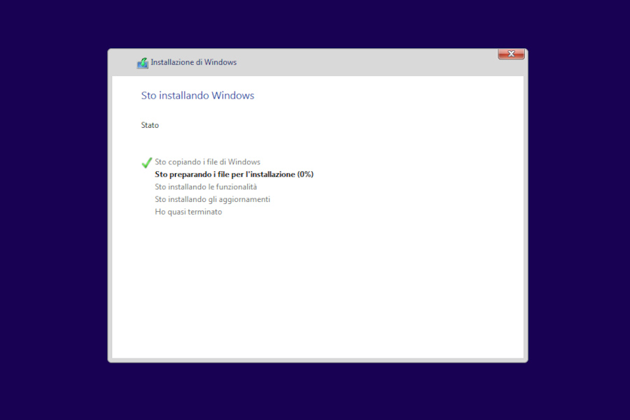 Installare Windows 11 Pro con Product key