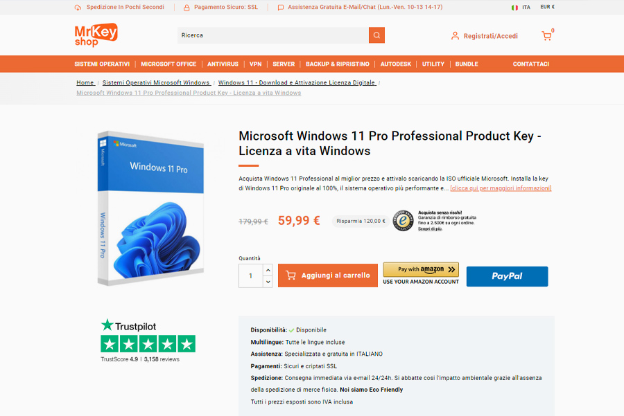 acquistare una Windows 11 Pro Key 