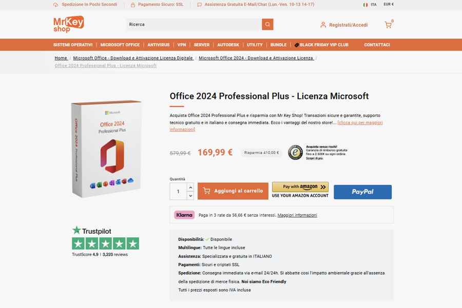 acquistare una licenza Office 2024